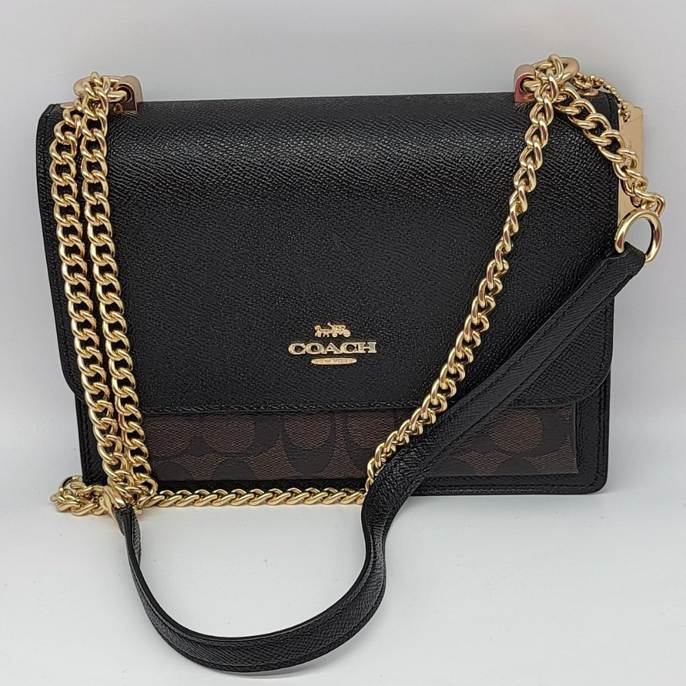 Coach Klare Crossbody in Signature Canvas 91019 Brown Black